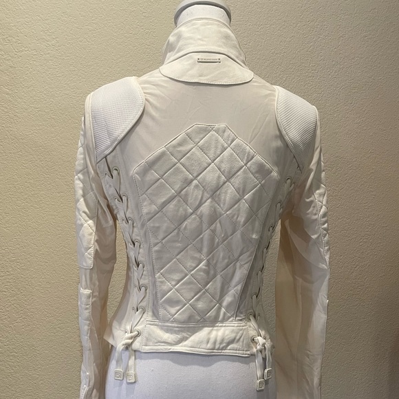 COPY - NWT Blanc Noir Suede Mesh Moto Jacket - Picture 5 of 8